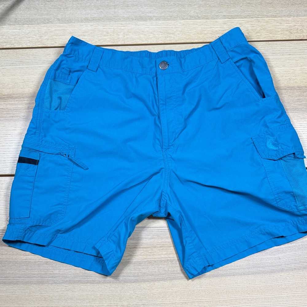 Reel Legends Bright Blue Men's Cargo Shorts